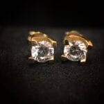 Standart Tek Taş Küpe - Görsel 2