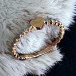 Küçük Mavi Taşlı & Kalpli - Görsel 3