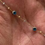 İnce Dorikalı Boncuklu Kolye - Görsel 3