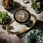 Siyah Yuvarlak İçi Tektaş - Görsel 2