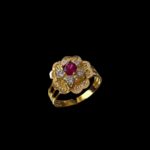 Kırmızı Taşlı Gül Yüzük - Görsel 2