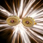 Kırmızı Taşlı Küpe