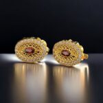 Kırmızı Taşlı Küpe - Görsel 2