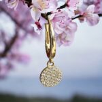 Taşlı Yuvarlak Küpe