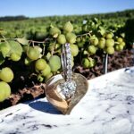 Ortası Taşlı Kalpli Küpe